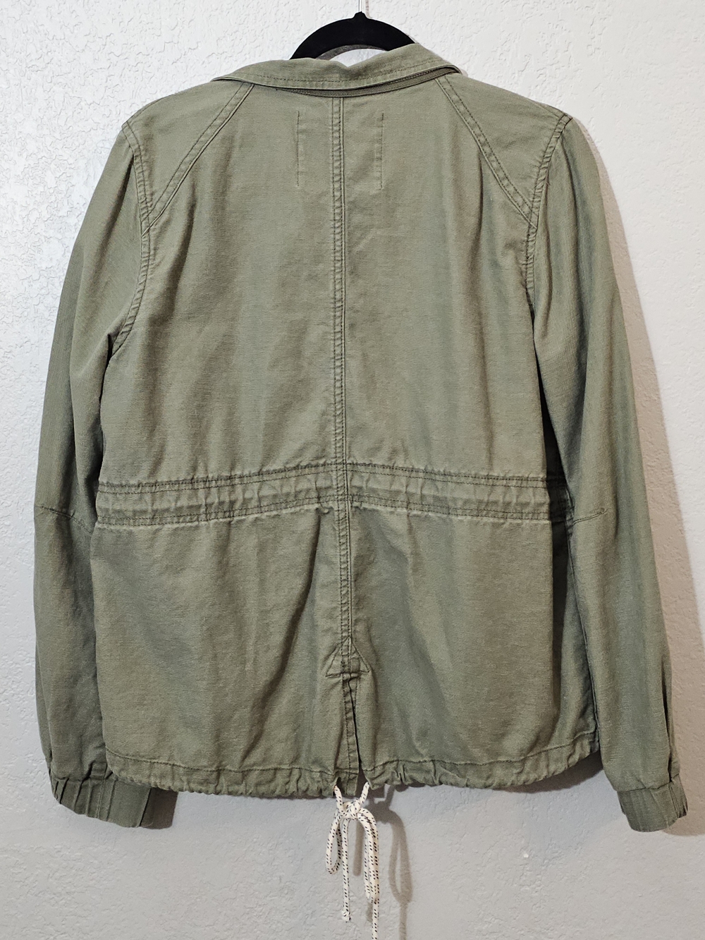 Anthropologie/Daughters Of The Liberation Olive Green Utility Jacket Women Large - Picture 9 of 11